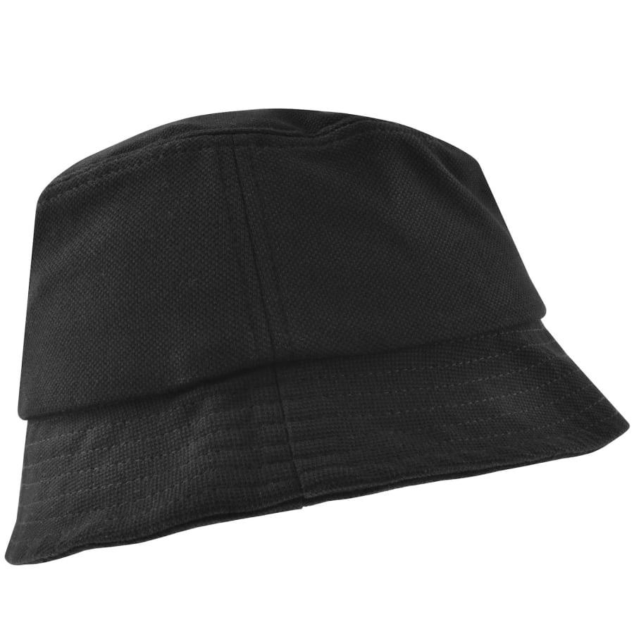 Image number 2 for Fred Perry Pique Bucket Hat Black