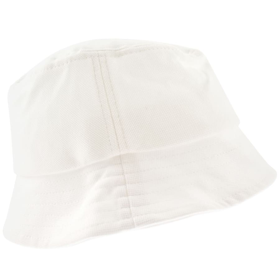 Image number 2 for Fred Perry Pique Bucket Hat White