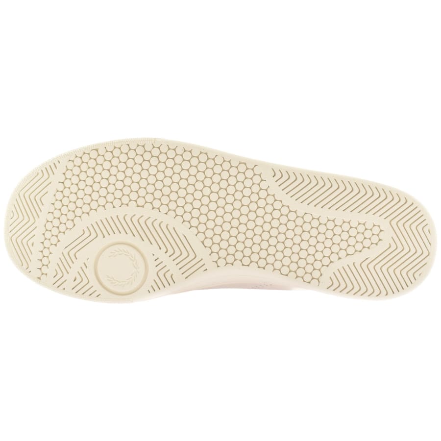 Image number 5 for Fred Perry B721 Leather Trainers Cream
