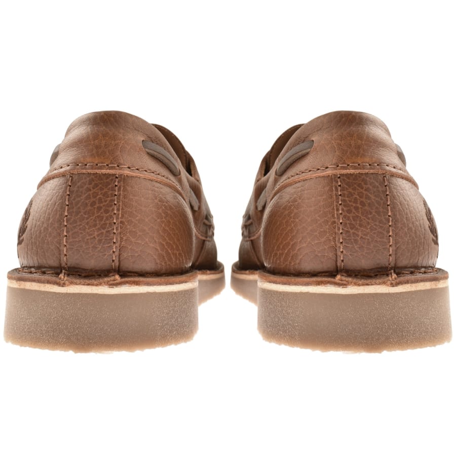 Image number 2 for Fred Perry Meaden Leather Shoe Brown