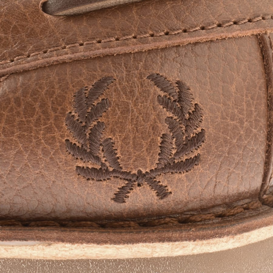 Image number 4 for Fred Perry Meaden Leather Shoe Brown
