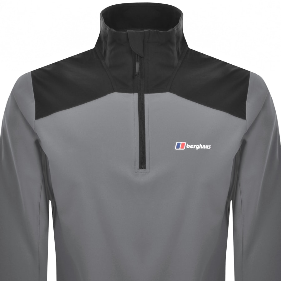 Image number 2 for Berghaus Terrain Trek Half Zip Jacket Grey