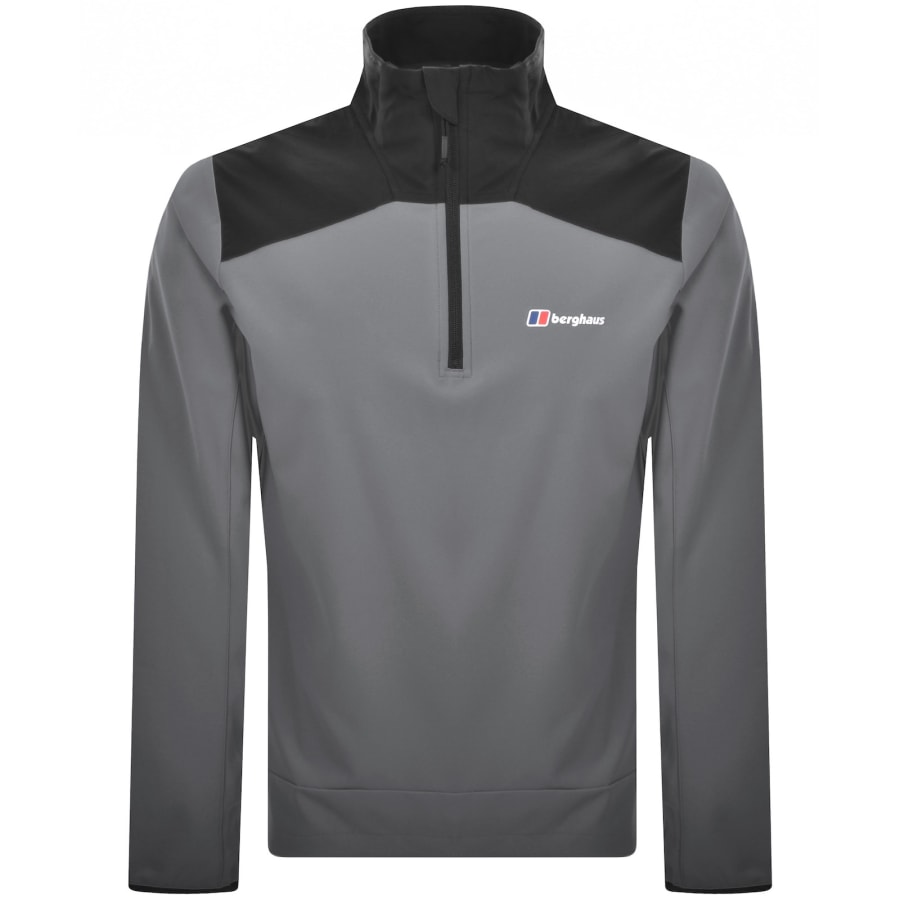 Image number 1 for Berghaus Terrain Trek Half Zip Jacket Grey