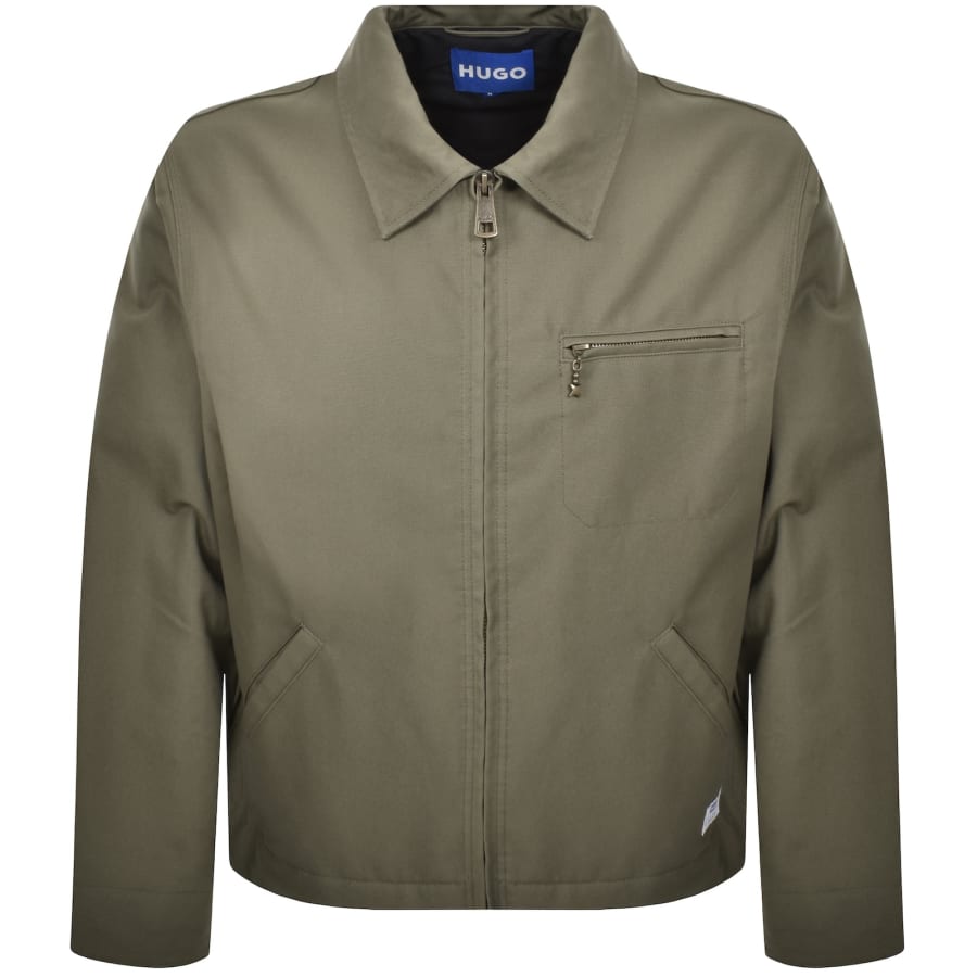 Image number 1 for HUGO Blue Blake2531 Jacket Green