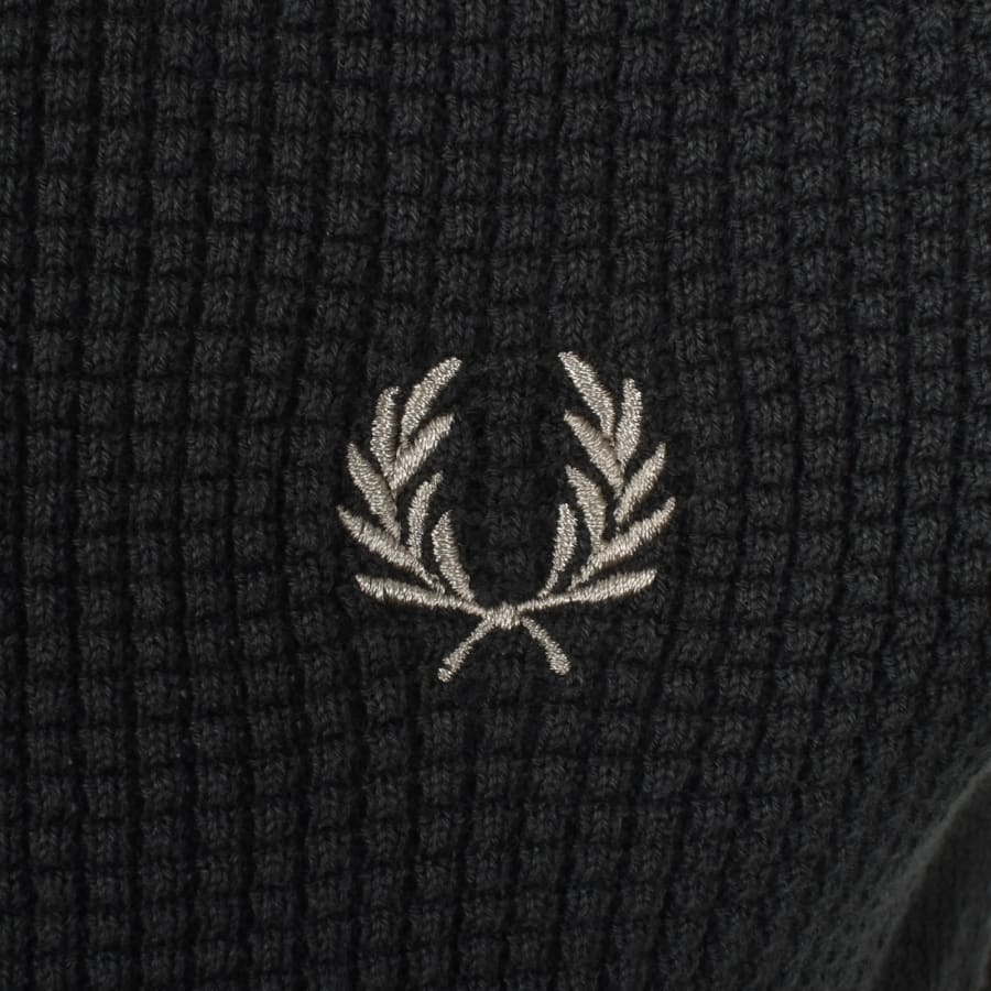 Image number 3 for Fred Perry Knitted Polo T Shirt Green