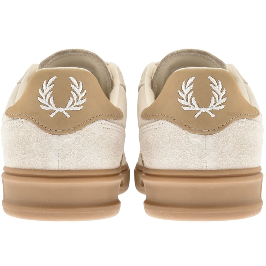 Image number 2 for Fred Perry B4 Suede Trainers Cream