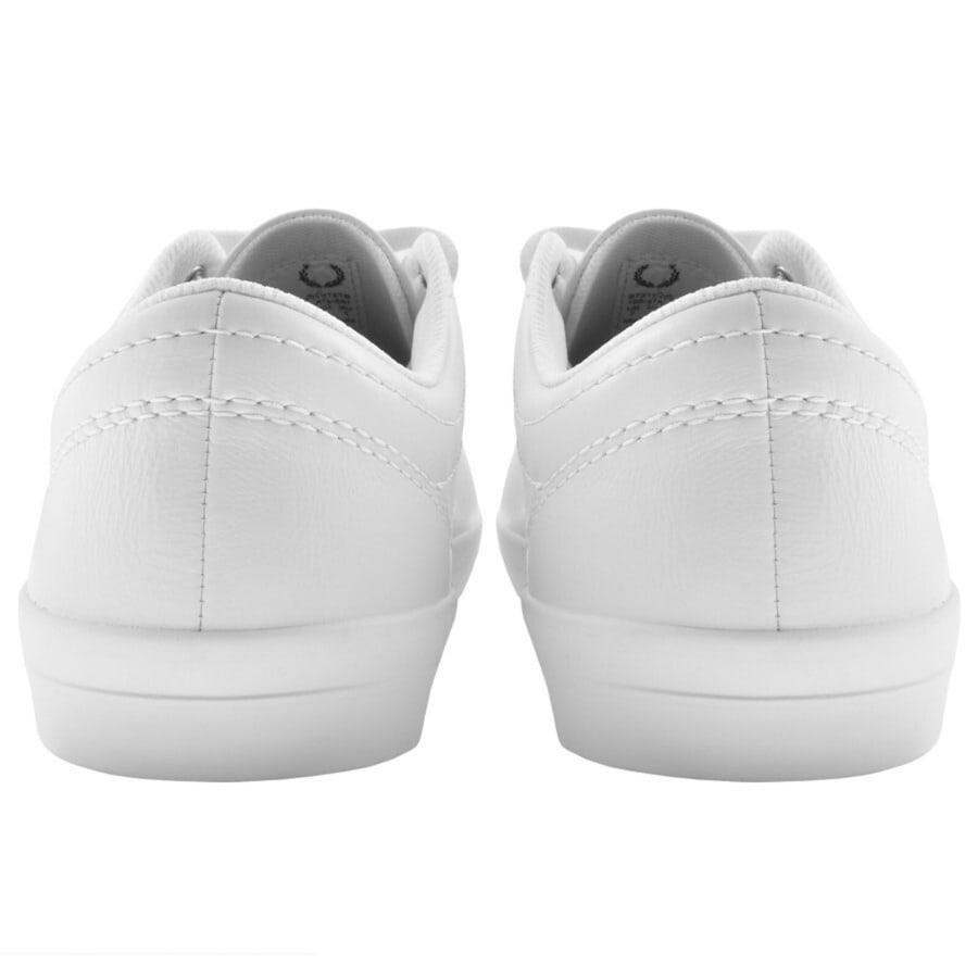 Image number 2 for Fred Perry Baseline Leather Trainers White