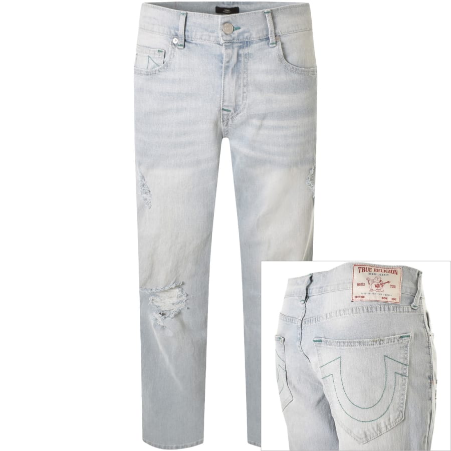 Image number 1 for True Religion Geno Light Wash Slim Jeans Blue