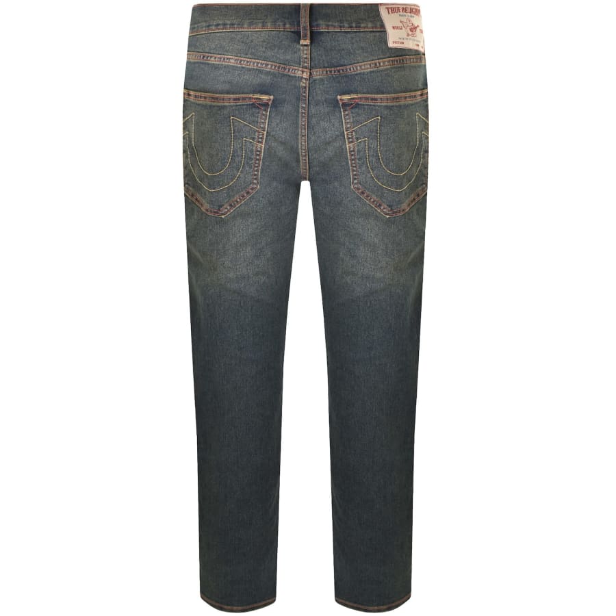 Image number 3 for True Religion Rocco Mid Wash Skinny Jeans Blue