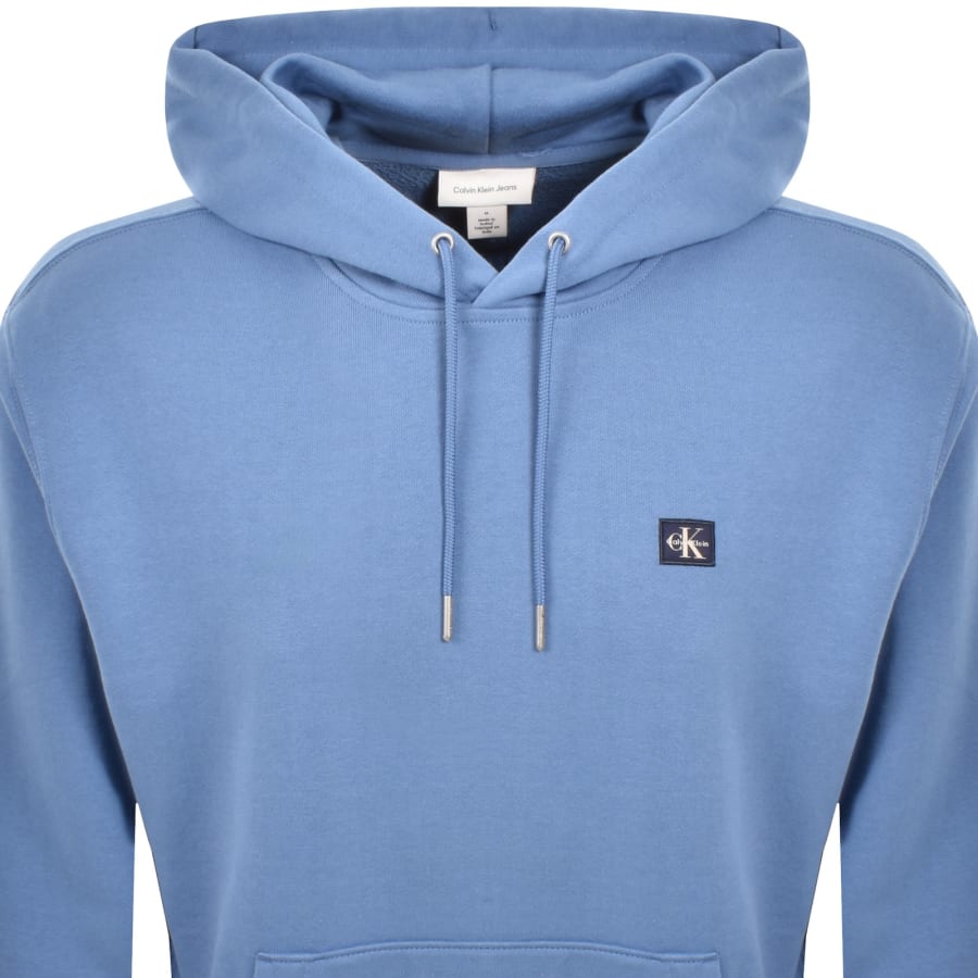 Image number 2 for Calvin Klein Jeans Terry Hoodie Blue