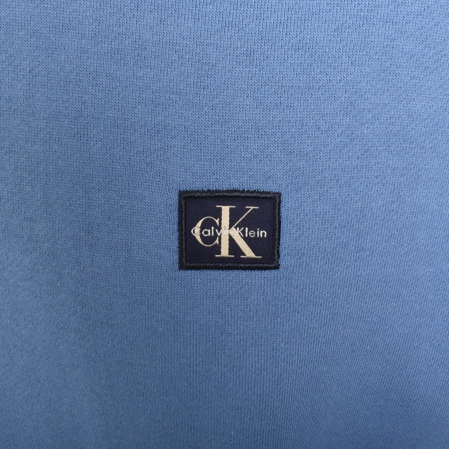 Image number 3 for Calvin Klein Jeans Terry Hoodie Blue