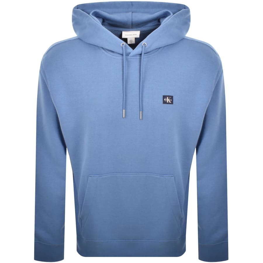 Image number 1 for Calvin Klein Jeans Terry Hoodie Blue
