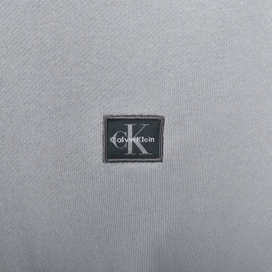 Image number 3 for Calvin Klein Jeans Terry Hoodie Grey