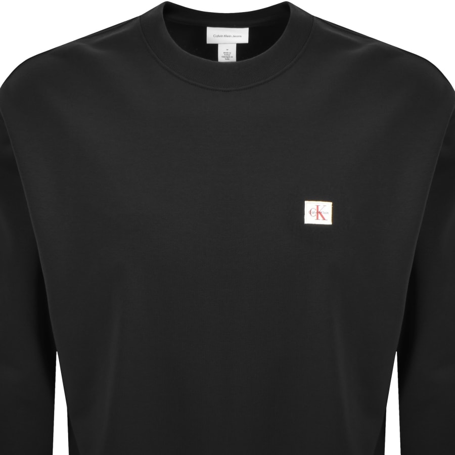 Image number 2 for Calvin Klein Jeans Terry Sweatshirt Black