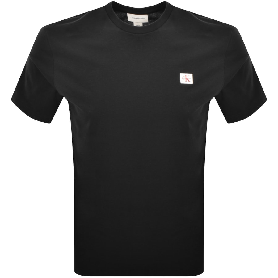 Image number 1 for Calvin Klein Jeans Badge T Shirt Black