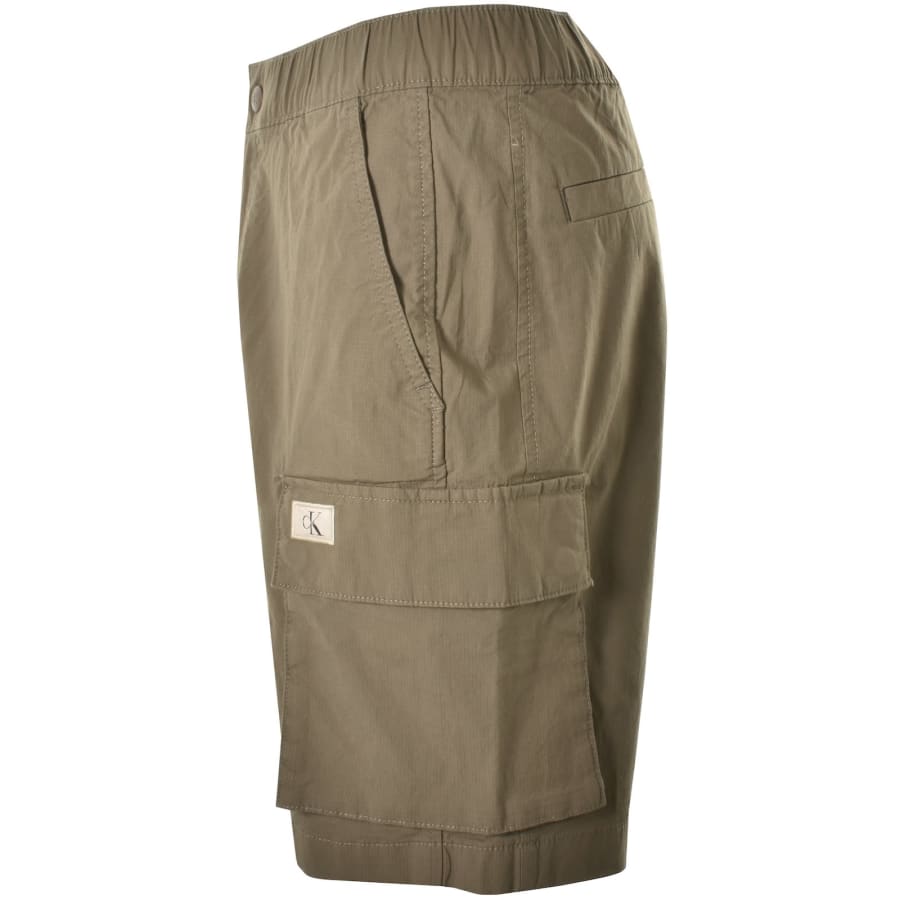 Image number 4 for Calvin Klein Jeans Cargo Shorts Khaki