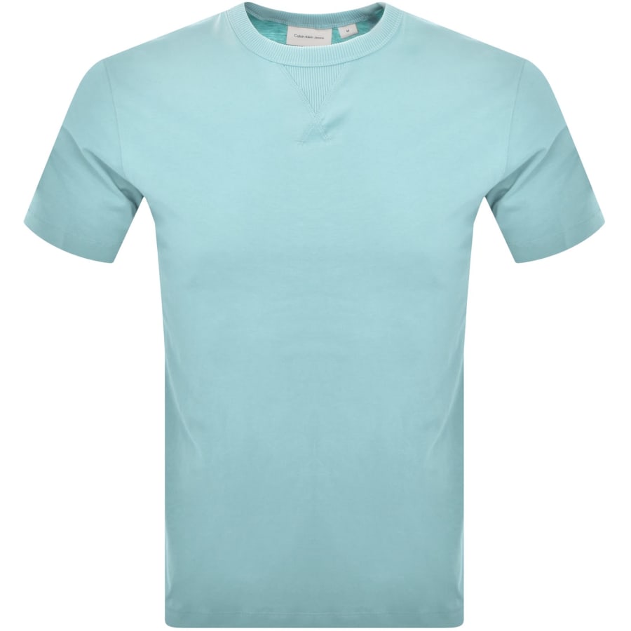 Image number 2 for Calvin Klein Jeans Badge T Shirt Blue