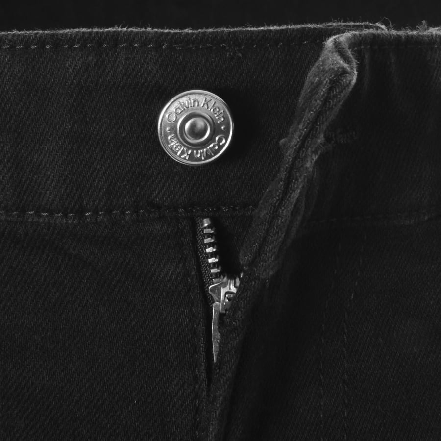 Image number 5 for Calvin Klein Jeans Slim Fit Denim Shorts Black