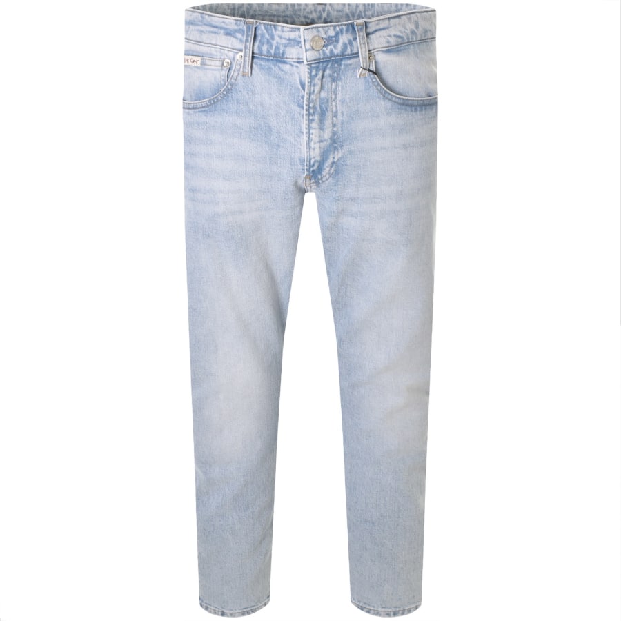 Image number 2 for Calvin Klein Slim Taper Fit Jeans Blue