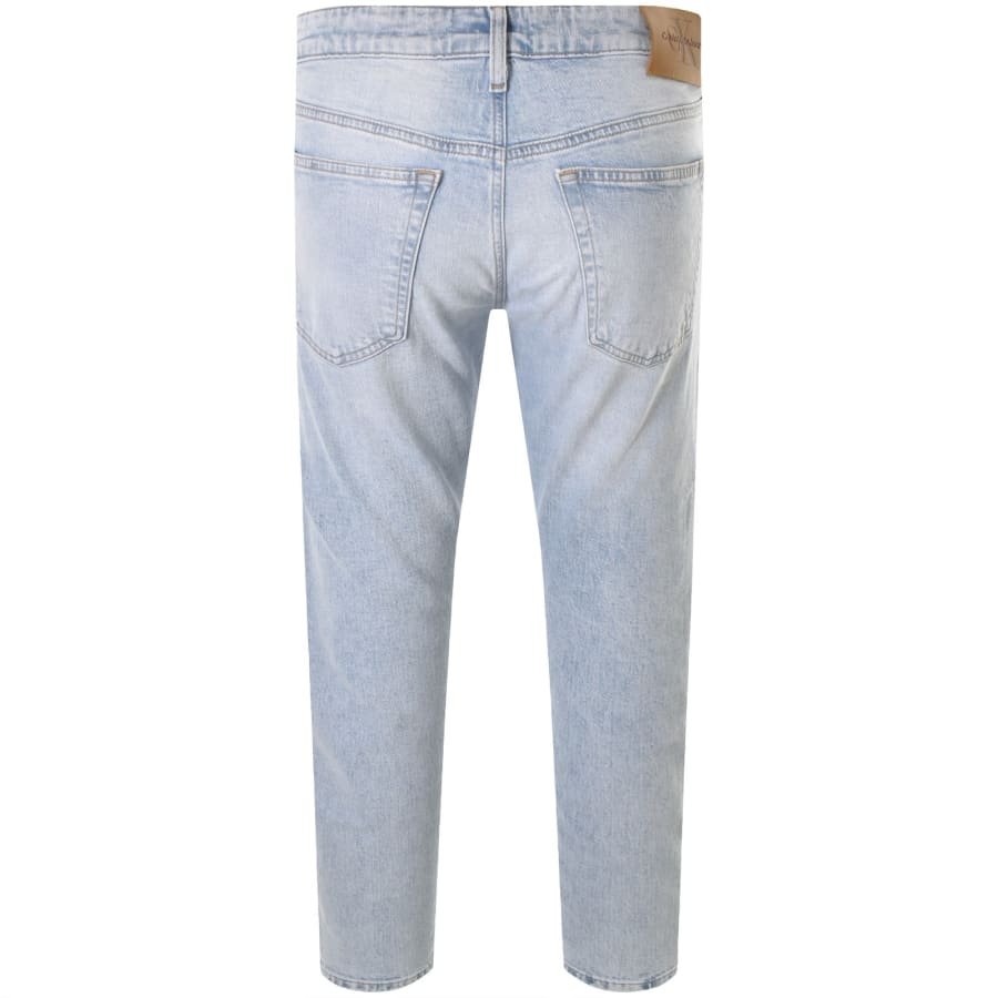Image number 3 for Calvin Klein Slim Taper Fit Jeans Blue
