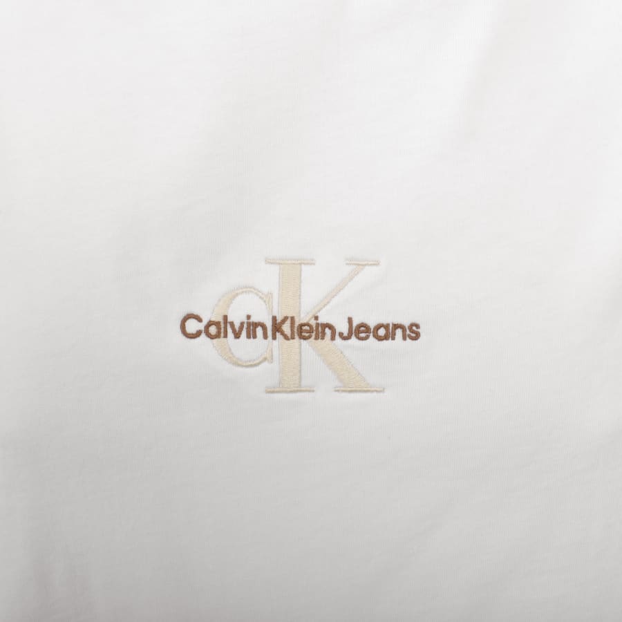 Image number 3 for Calvin Klein Jeans Relaxed Fit Logo Vest White