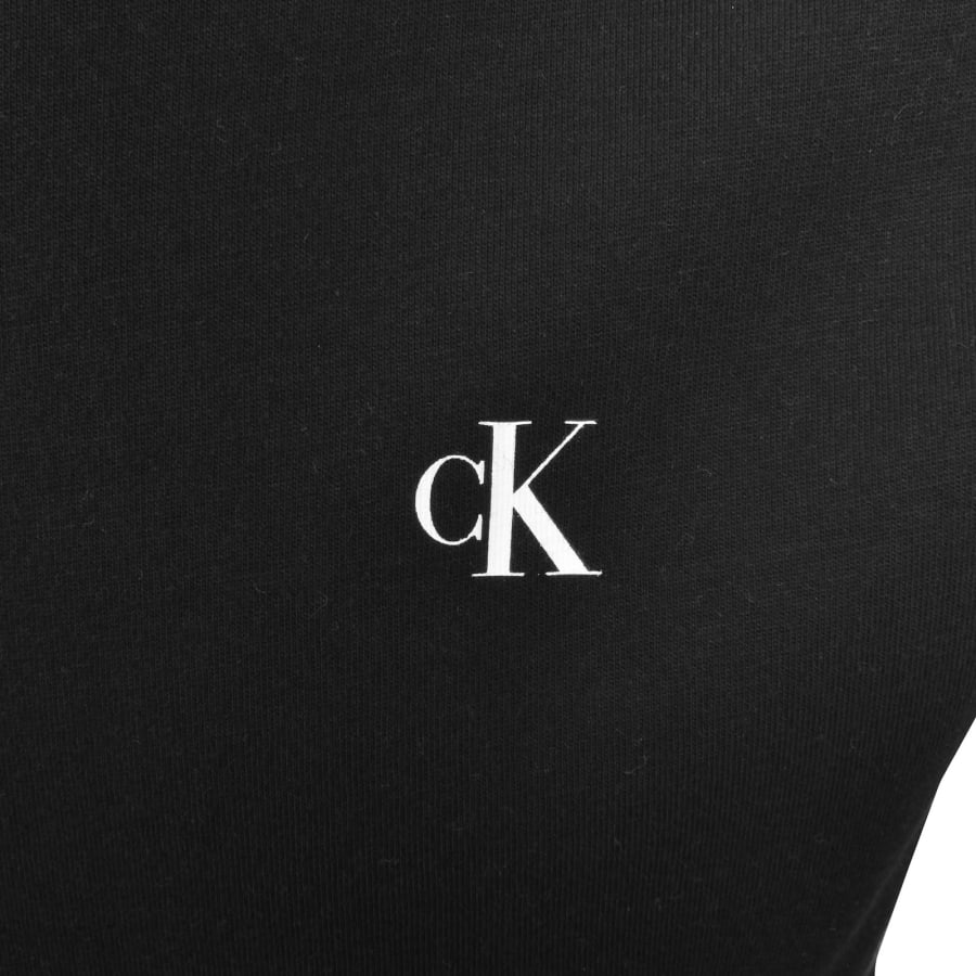 Image number 4 for Calvin Klein Jeans Painted Logo T Shirt Black