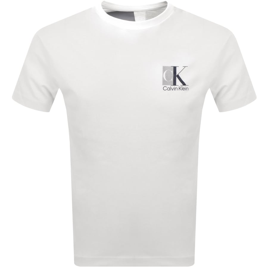 Image number 2 for Calvin Klein Abstract Logo T Shirt White