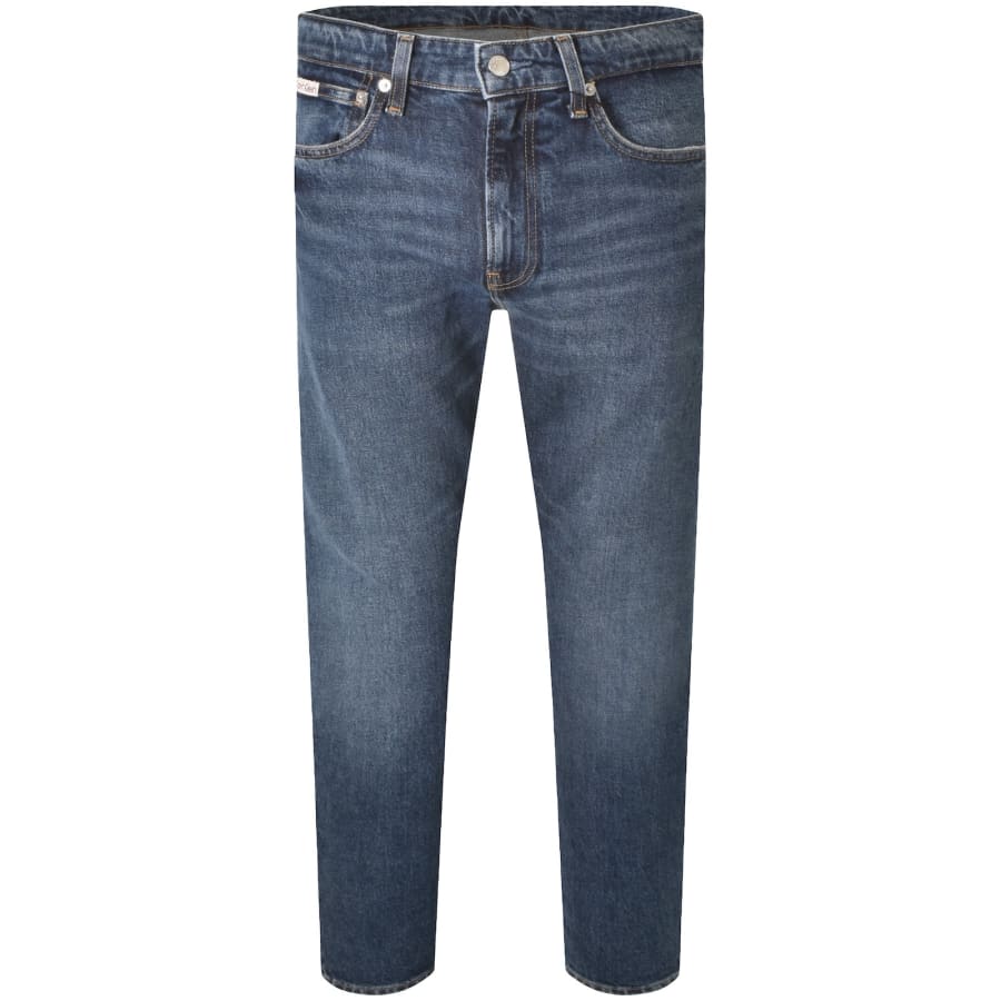 Image number 2 for Calvin Klein Slim Taper Fit Jeans Blue