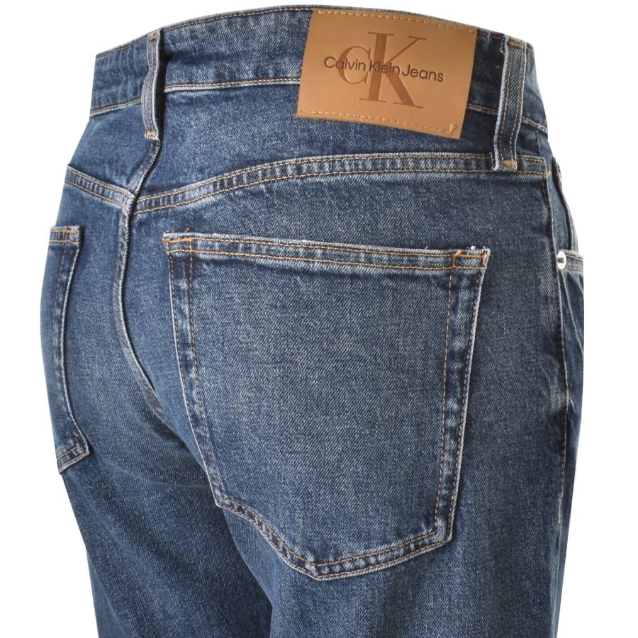 Image number 4 for Calvin Klein Slim Taper Fit Jeans Blue