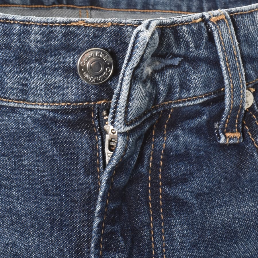 Image number 5 for Calvin Klein Slim Taper Fit Jeans Blue