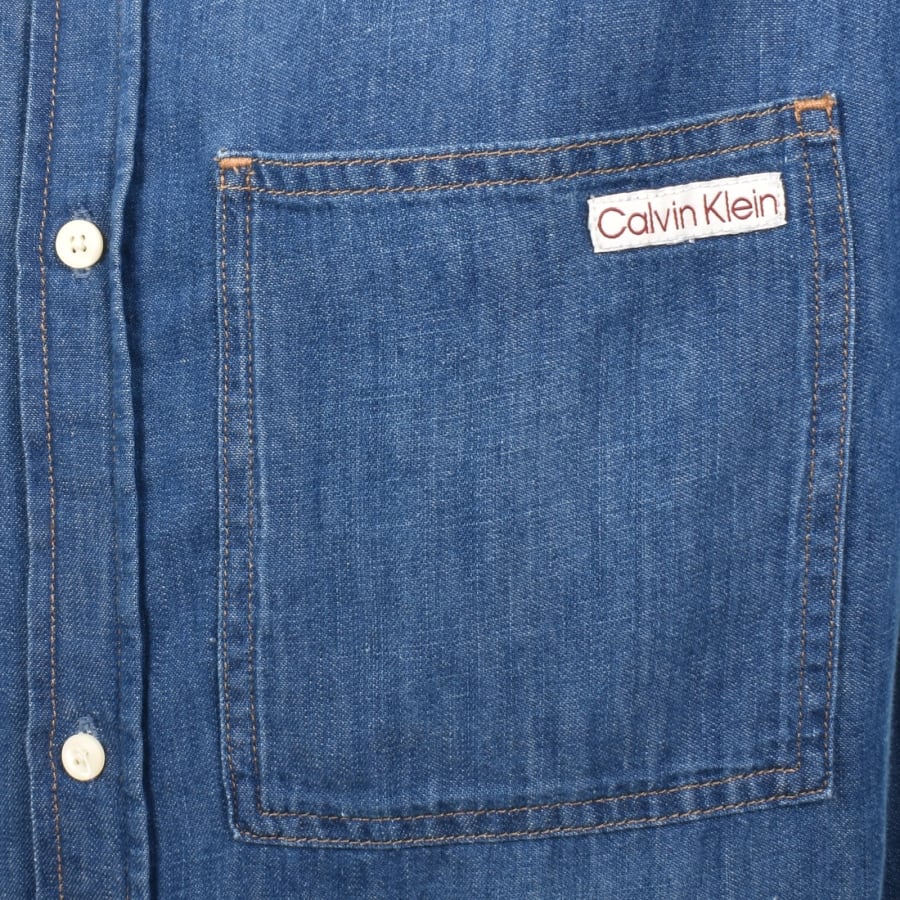 Image number 3 for Calvin Klein Jeans Denim Shirt Blue