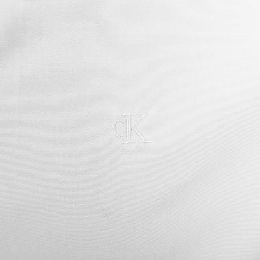 Image number 3 for Calvin Klein Slim Fit Solid Shirt White