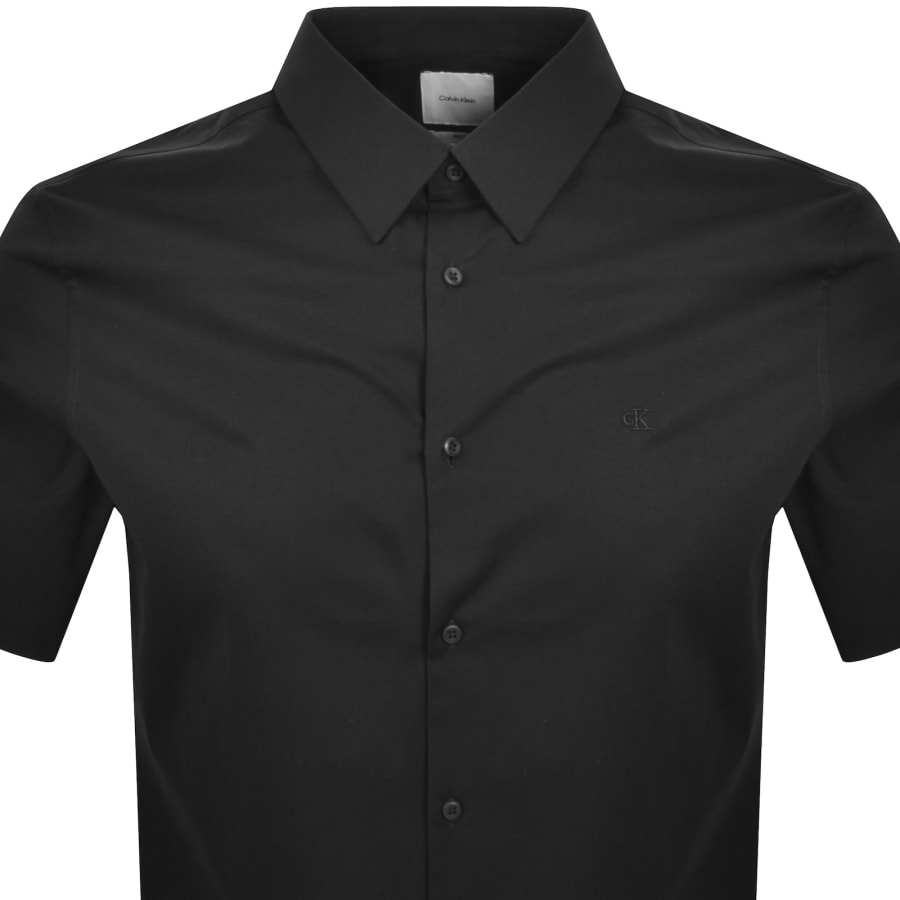 Image number 2 for Calvin Klein Slim Fit Solid Shirt Black