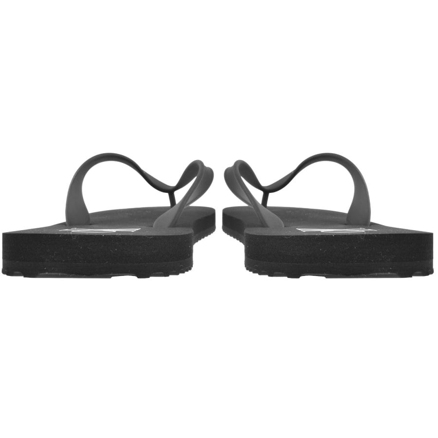 Image number 3 for Calvin Klein Jeans Logo Beach Flip Flops Black