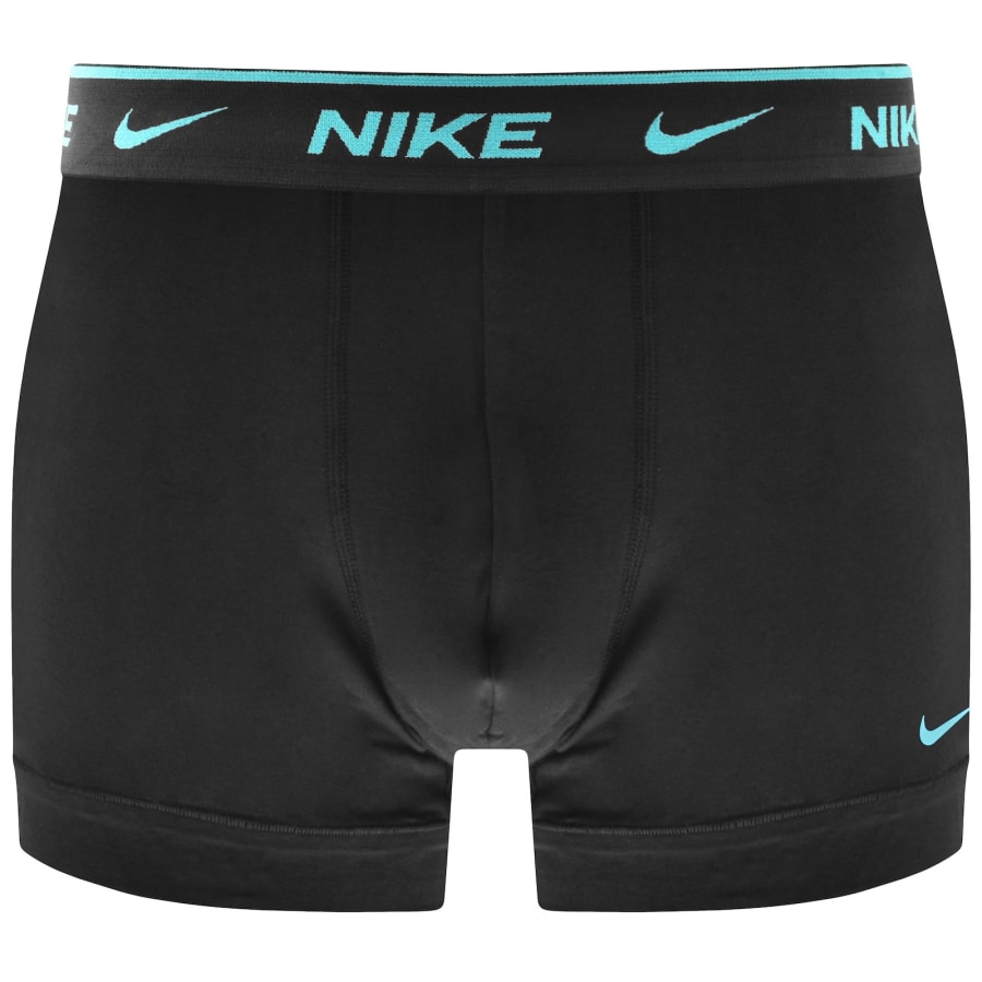 Image number 3 for Nike Logo 3 Pack Trunks Black