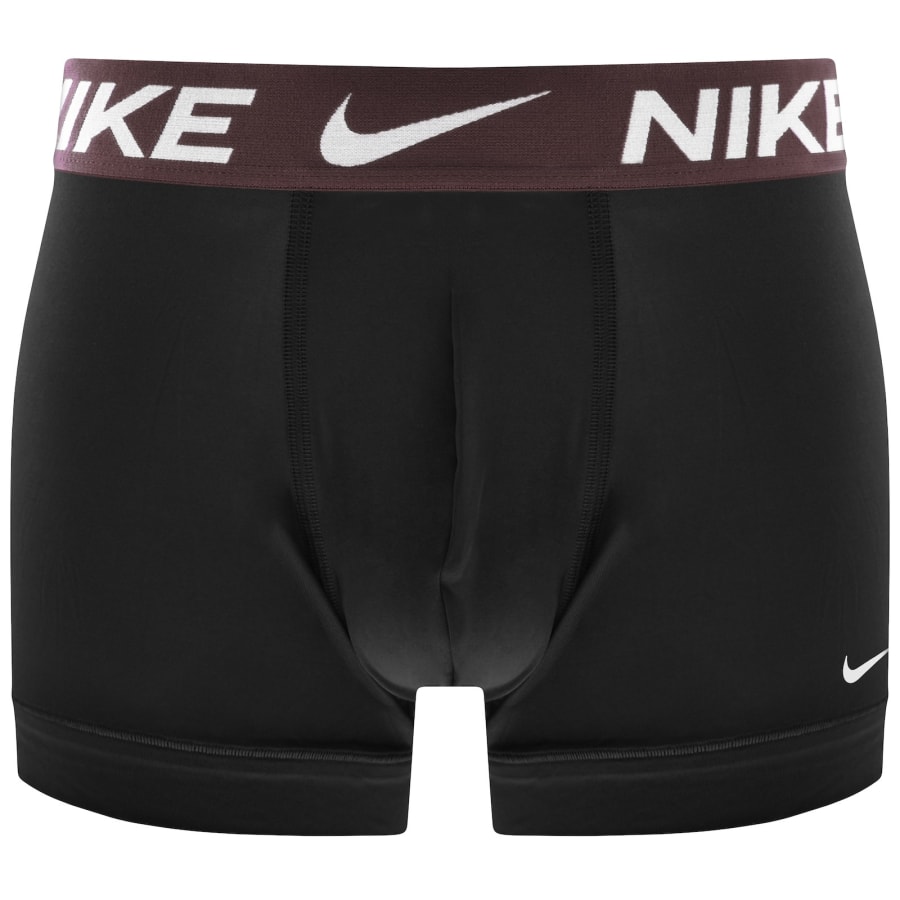 Image number 3 for Nike Essential Micro 3 Pack Trunks Black