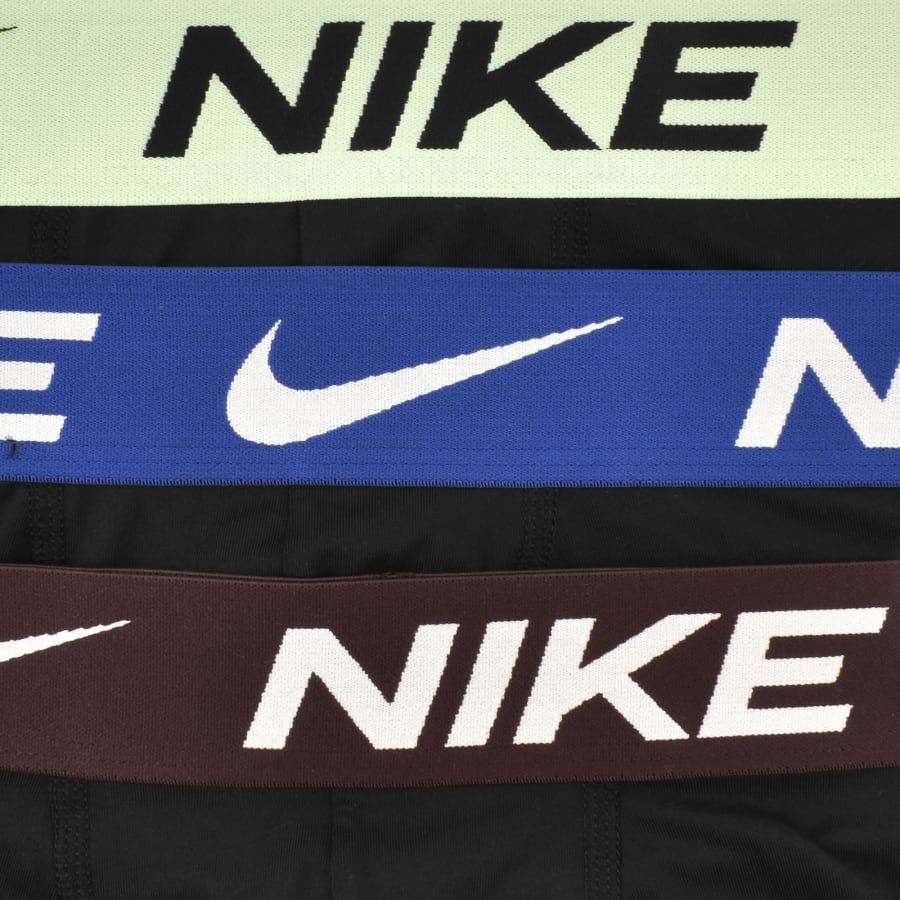 Image number 5 for Nike Essential Micro 3 Pack Trunks Black