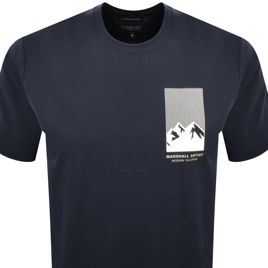Image number 3 for Marshall Artist Makalu T Shirt Navy