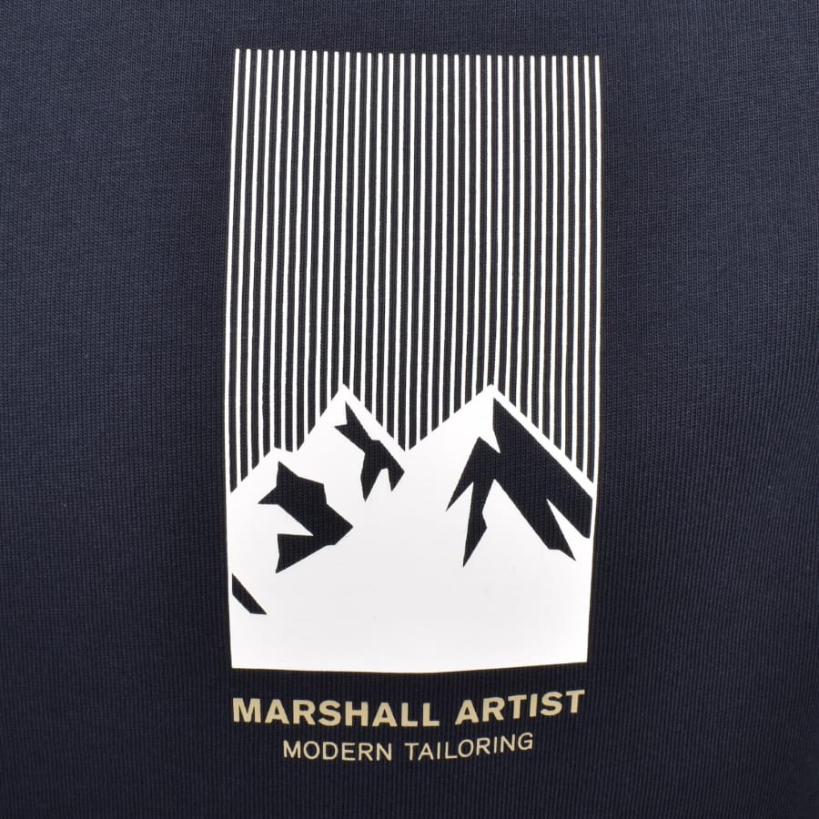 Image number 4 for Marshall Artist Makalu T Shirt Navy