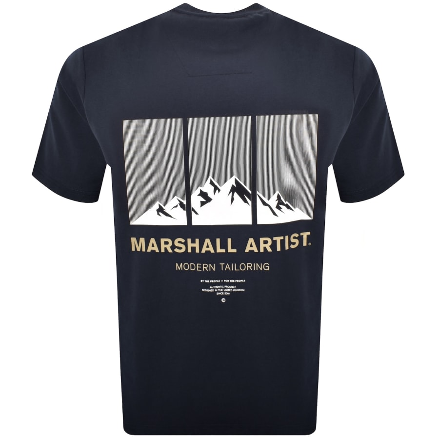 Image number 5 for Marshall Artist Makalu T Shirt Navy