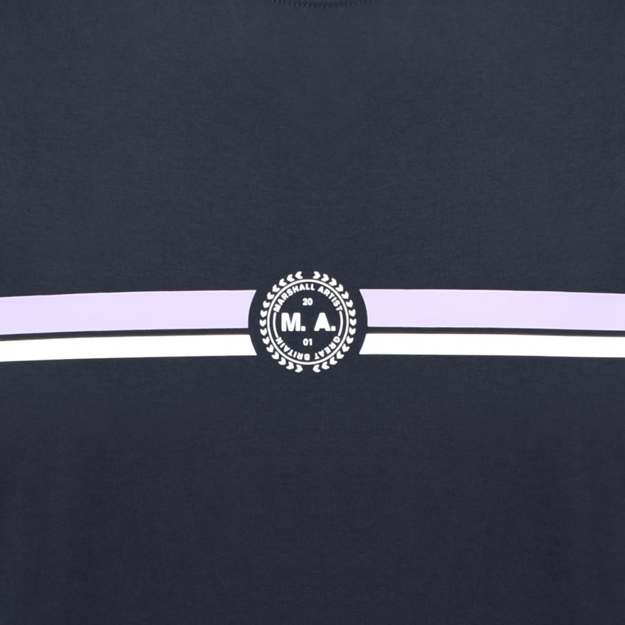 Image number 3 for Marshall Artist Centre Court T Shirt Navy