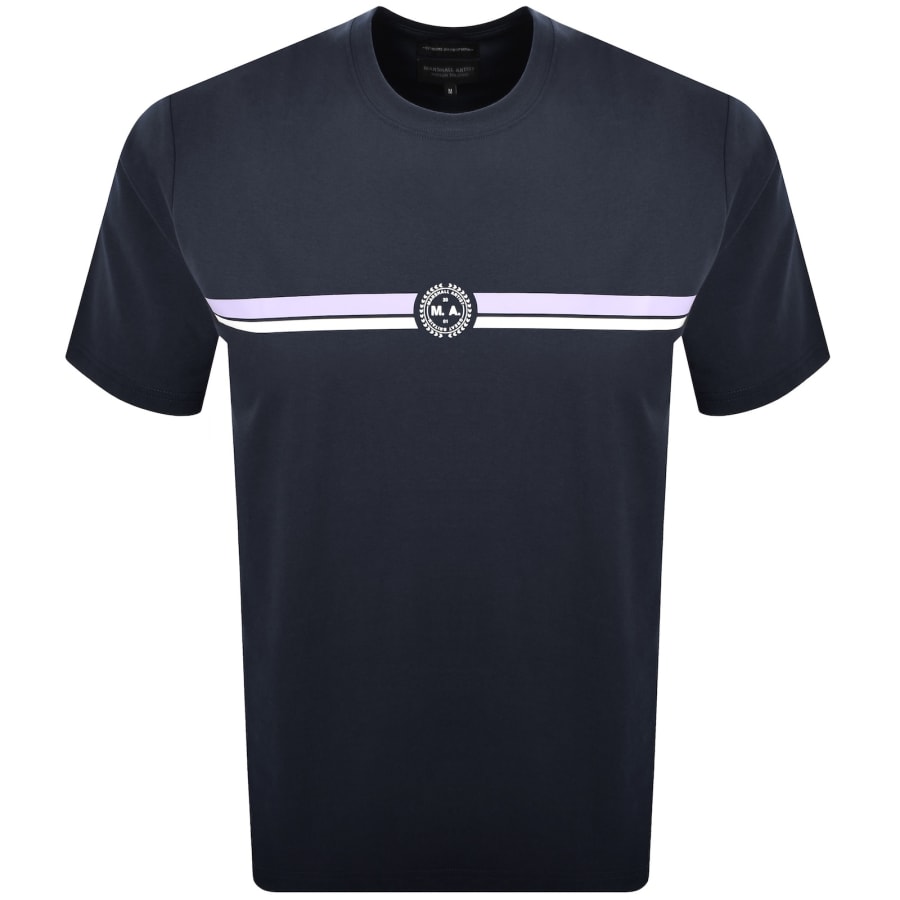 Image number 1 for Marshall Artist Centre Court T Shirt Navy