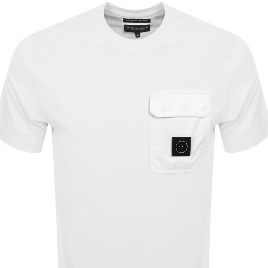 Image number 2 for Marshall Artist Aksu Pocket T Shirt White