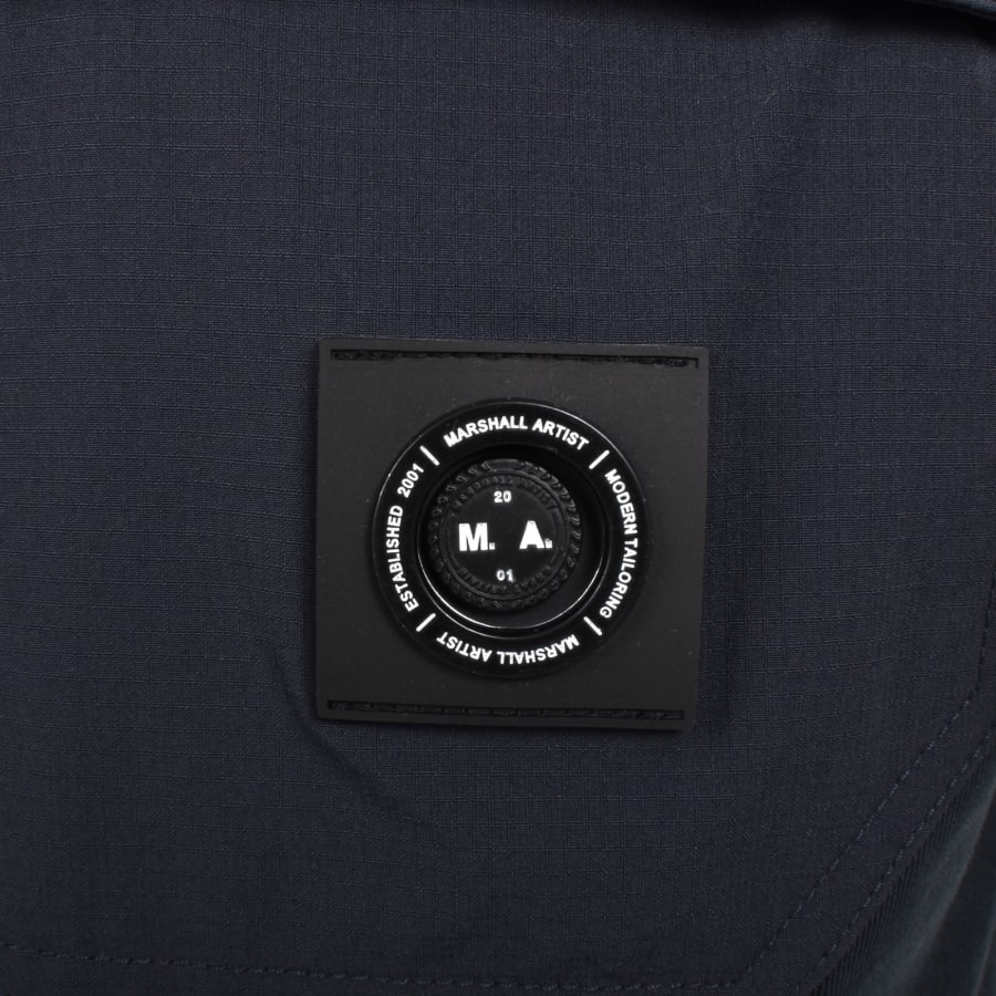 Image number 3 for Marshall Artist Aksu Pocket T Shirt Navy