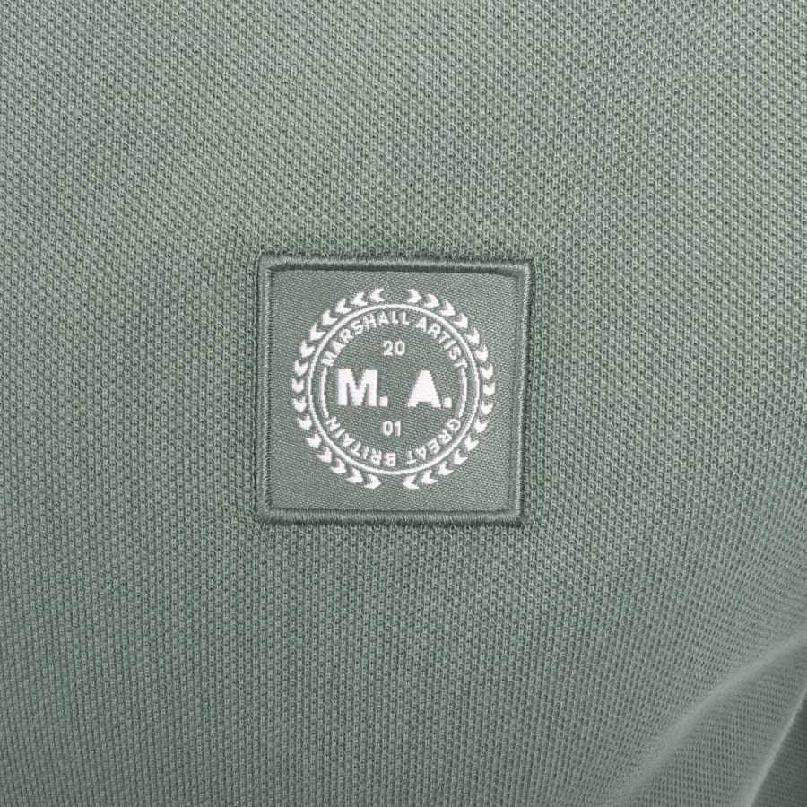Image number 3 for Marshall Artist Marchio Polo T Shirt Green