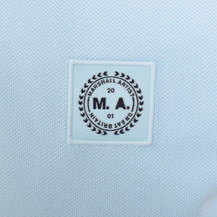 Image number 3 for Marshall Artist Marchio Polo T Shirt Blue