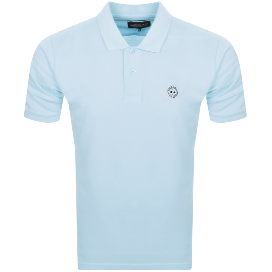 Image number 1 for Marshall Artist Marchio Polo T Shirt Blue