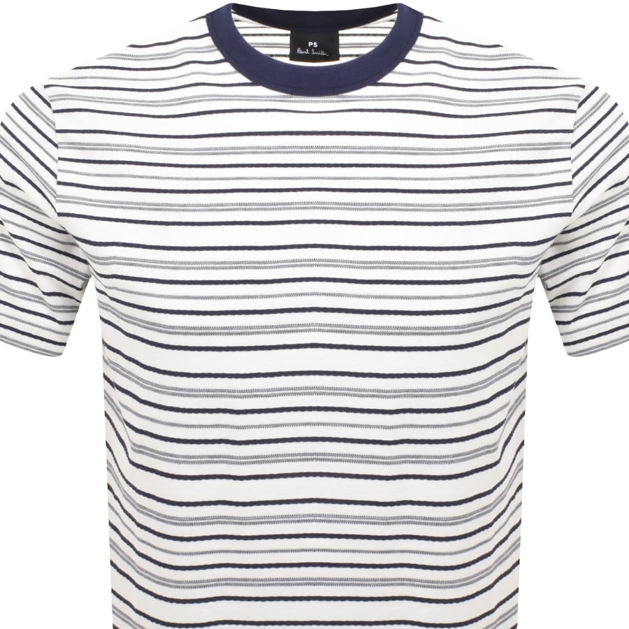 Image number 2 for Paul Smith Stripe T Shirt White
