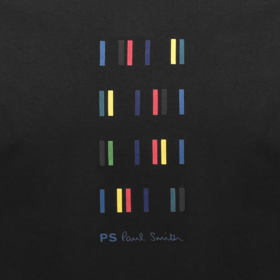 Image number 3 for PS By Paul Smith Striped Logo T Shirt Black