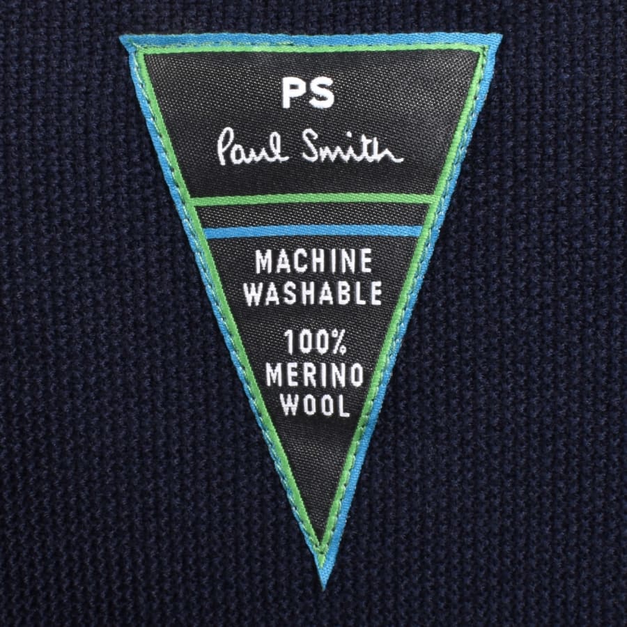 Image number 4 for Paul Smith Full Zip Knit Cardigan Navy